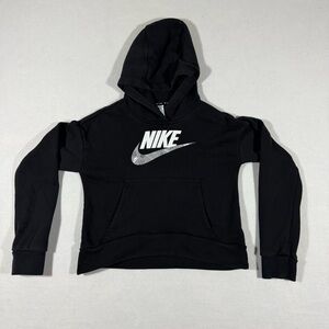 Nike Classic Black Youth Logo Hoodie in Size Medium. EUC.